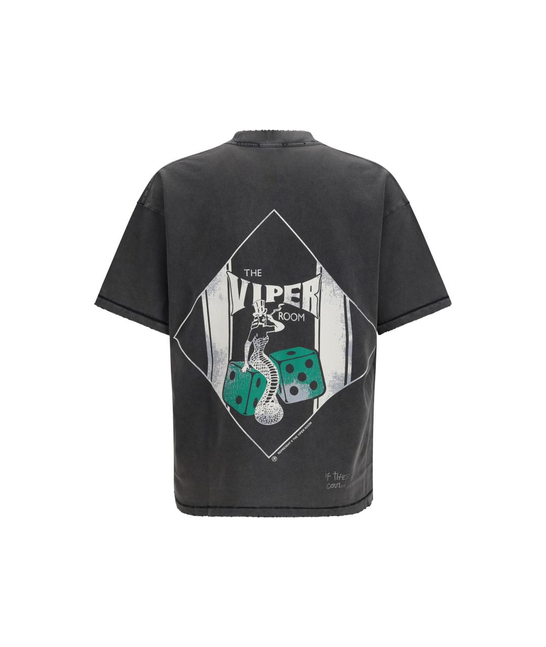 REPRESENT Серая хлопковая футболка, фото 2