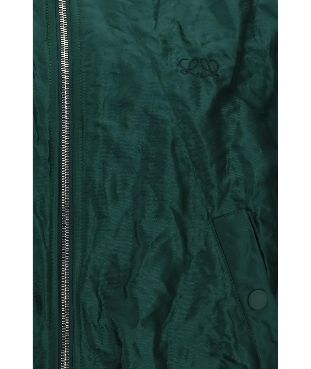 LOEWE Зеленая полиэстеровая куртка, фото 3