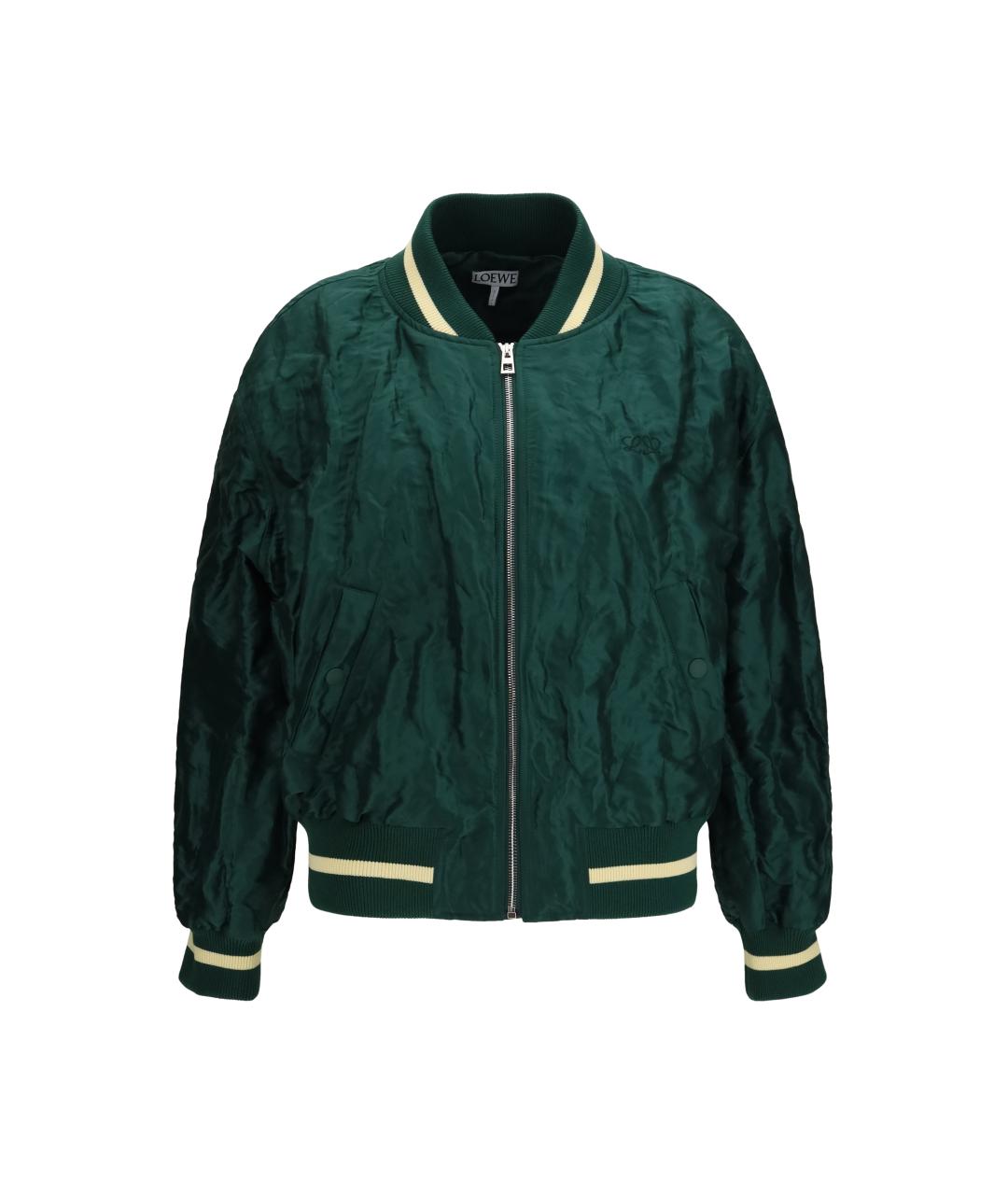 LOEWE Зеленая полиэстеровая куртка, фото 1