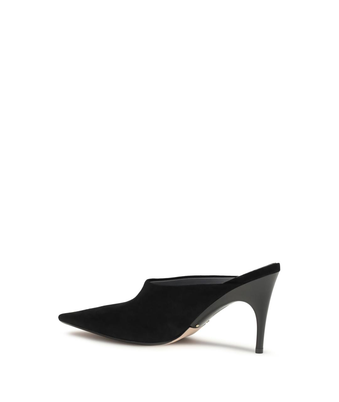 BALENCIAGA Черные кожаные мюли, фото 3