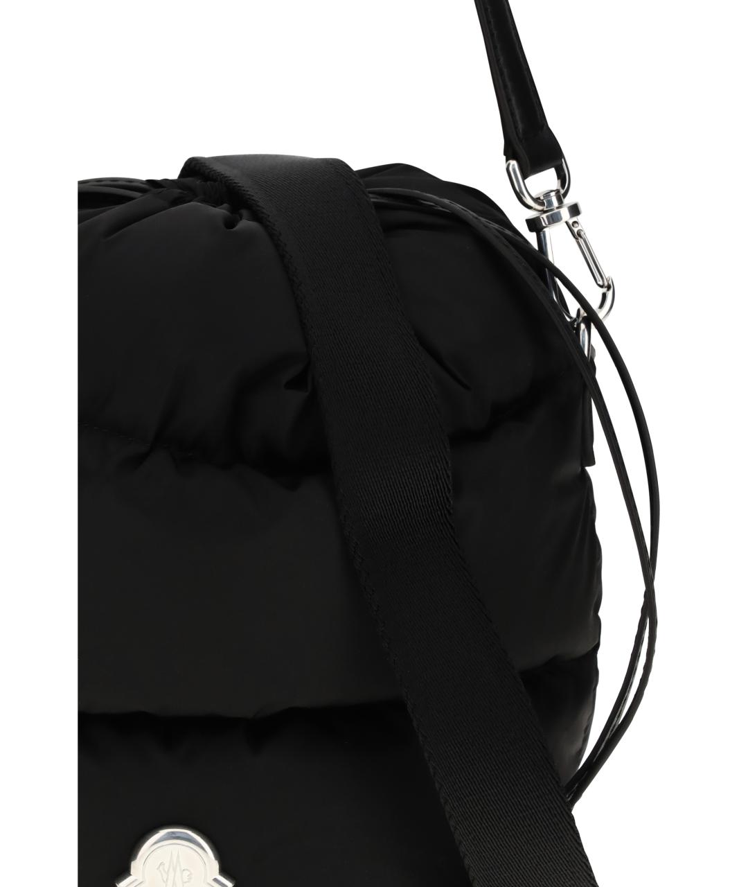 MONCLER Черная тканевая сумка через плечо, фото 4