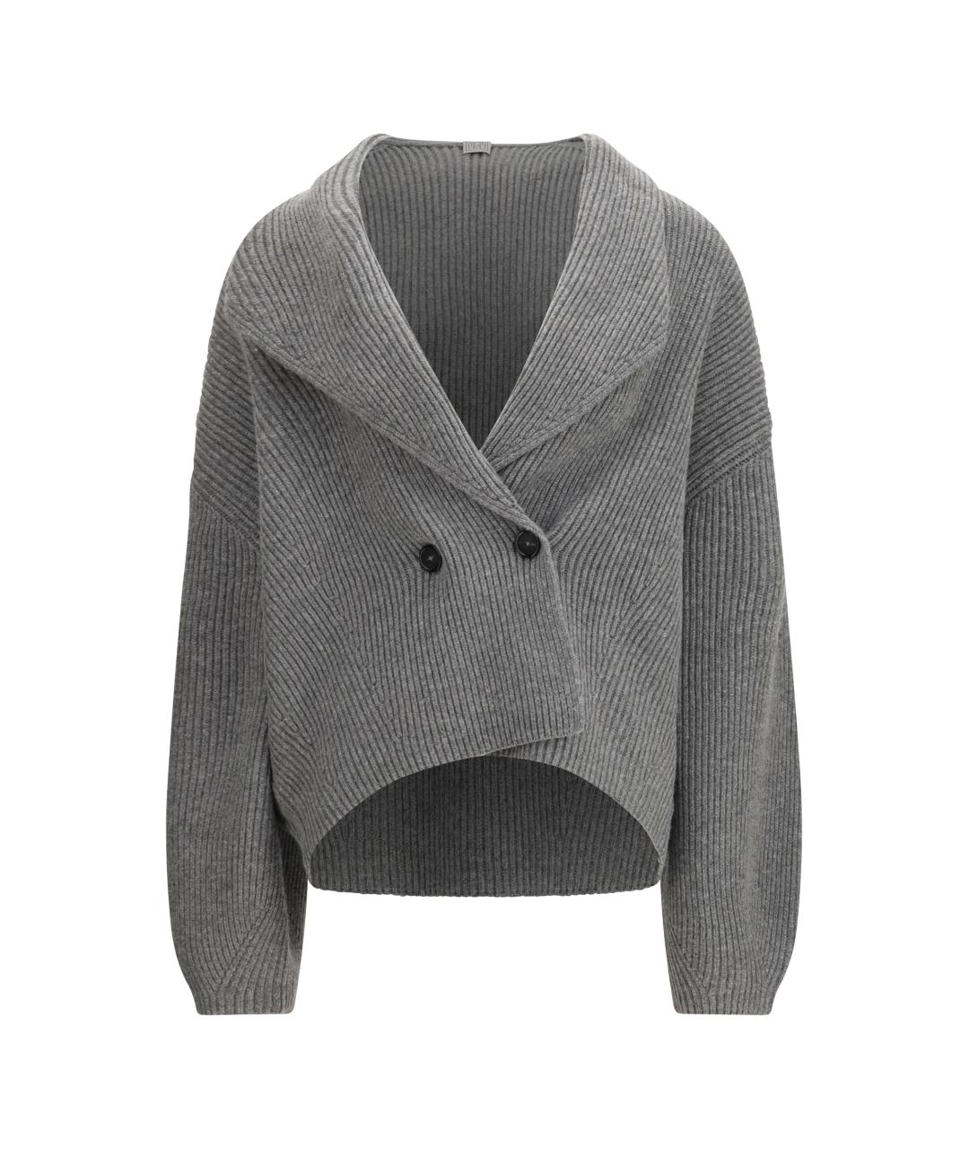 TOTEME Серый шерстяной кардиган, фото 1