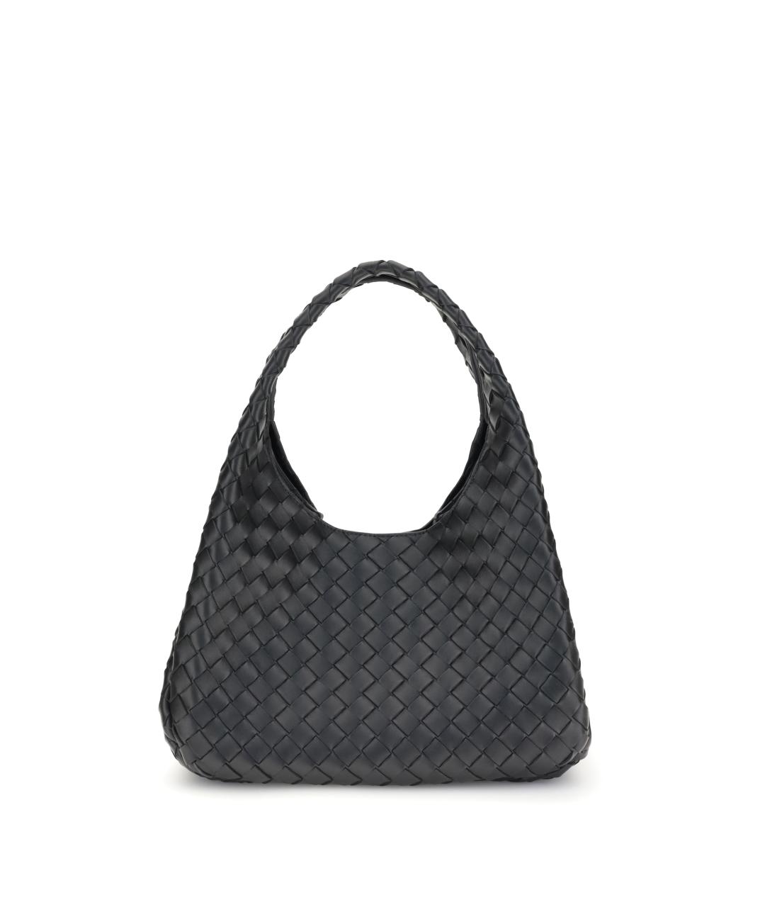 BOTTEGA VENETA Черная кожаная сумка тоут, фото 1