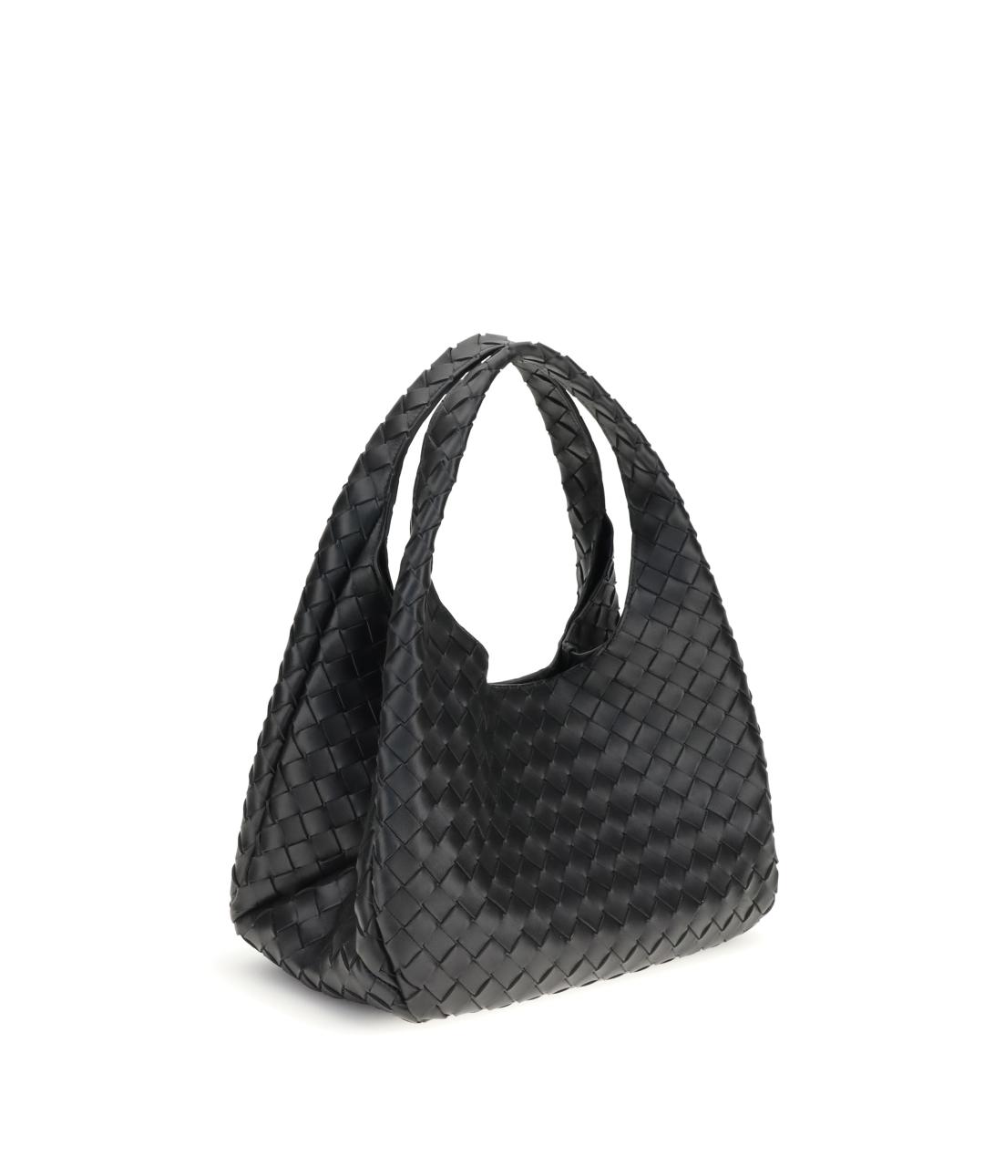 BOTTEGA VENETA Черная кожаная сумка тоут, фото 2