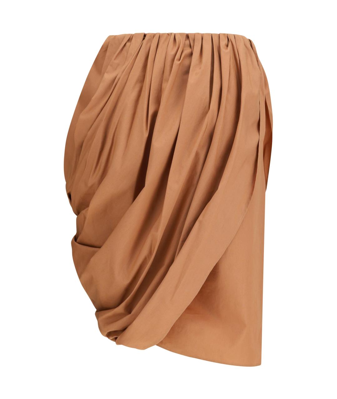 CHLOE Бежевая хлопковая юбка мини, фото 2