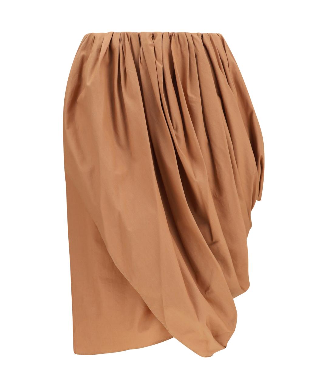 CHLOE Бежевая хлопковая юбка мини, фото 1