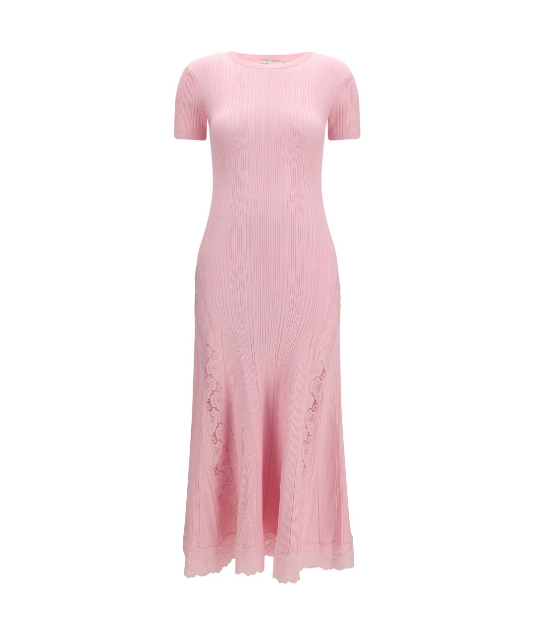 SELF-PORTRAIT Розовое вискозное повседневное платье, фото 1