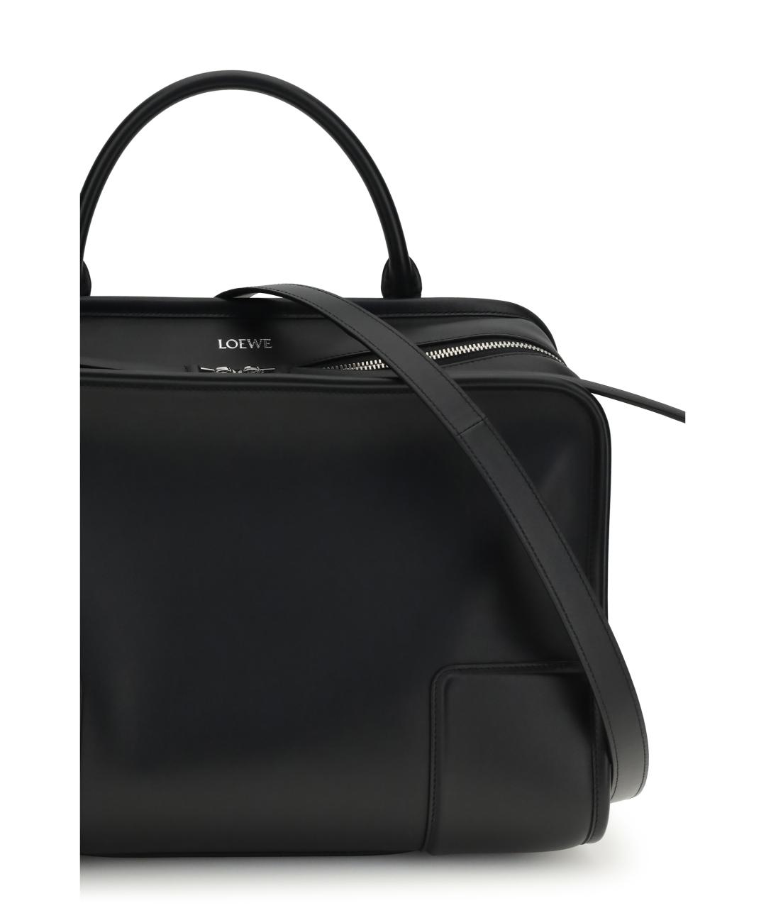 LOEWE Черная кожаная сумка тоут, фото 4