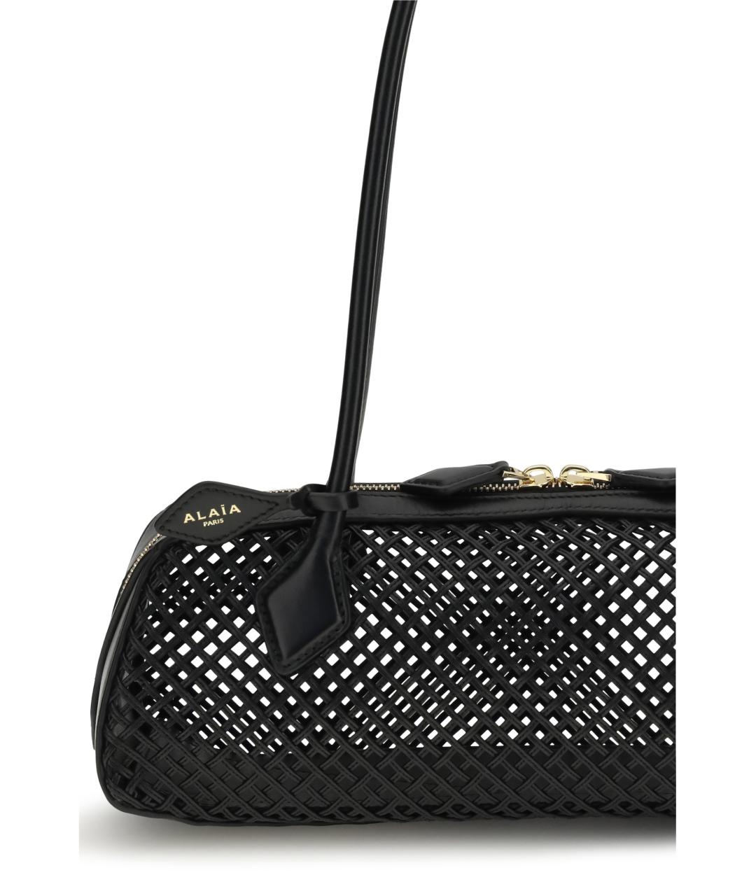 ALAIA Черная кожаная сумка тоут, фото 4