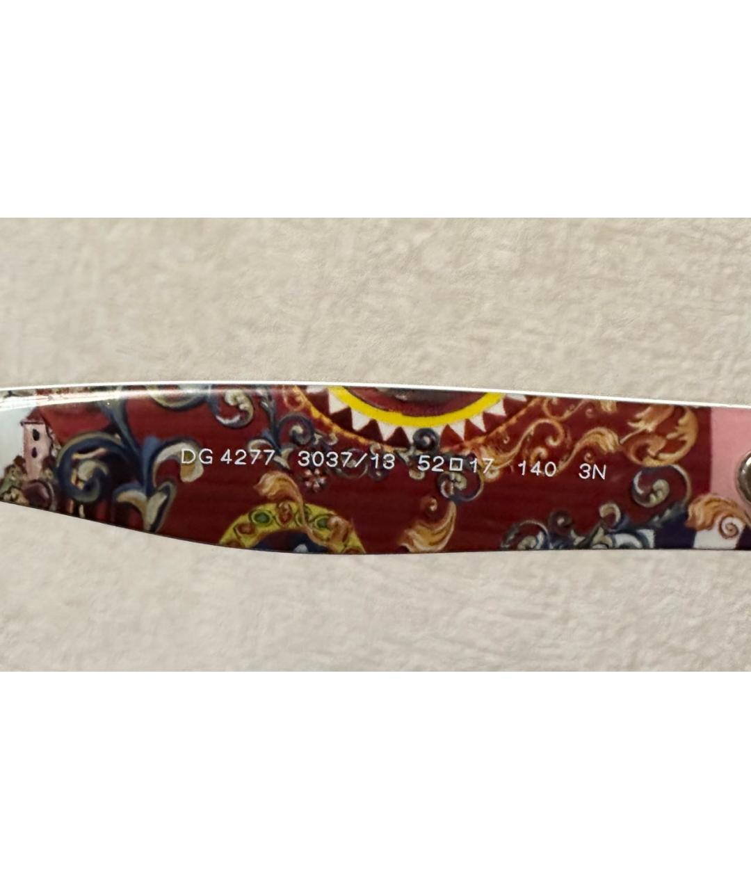 DOLCE&GABBANA Коричневые пластиковые солнцезащитные очки, фото 5