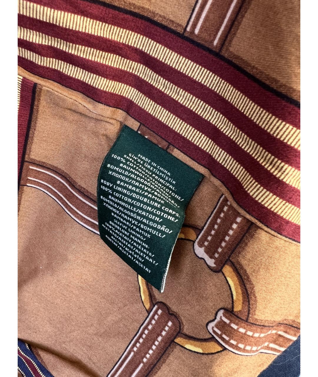 RALPH LAUREN Темно-синий тренч/плащ, фото 6