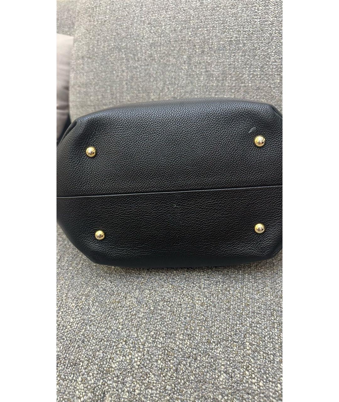 DEMELLIER Черная кожаная сумка тоут, фото 5