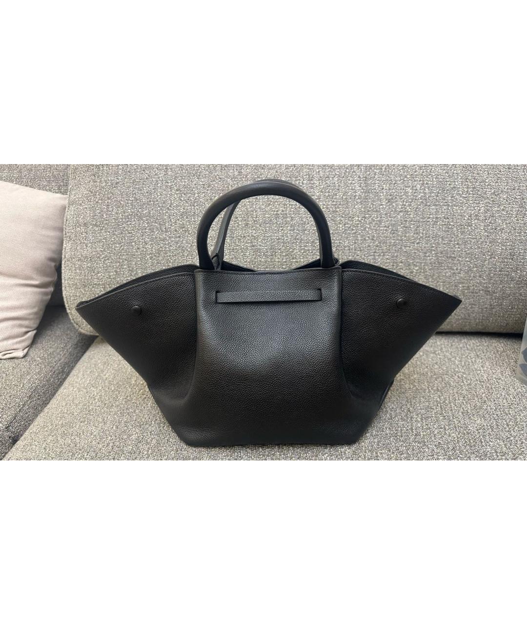 DEMELLIER Черная кожаная сумка тоут, фото 3