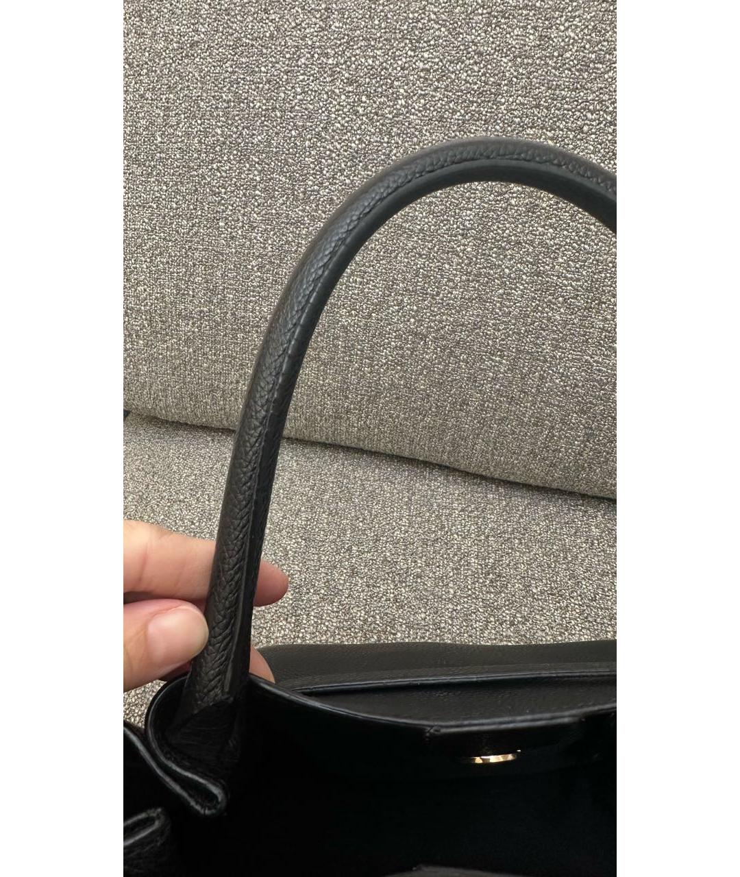 DEMELLIER Черная кожаная сумка тоут, фото 8