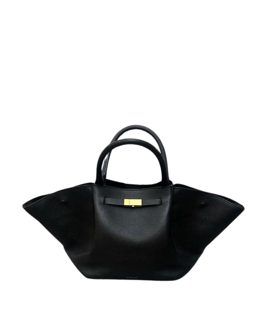 DEMELLIER Черная кожаная сумка тоут, фото 1