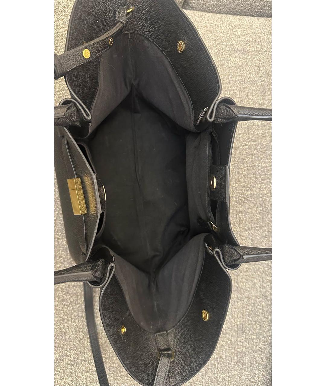 DEMELLIER Черная кожаная сумка тоут, фото 4