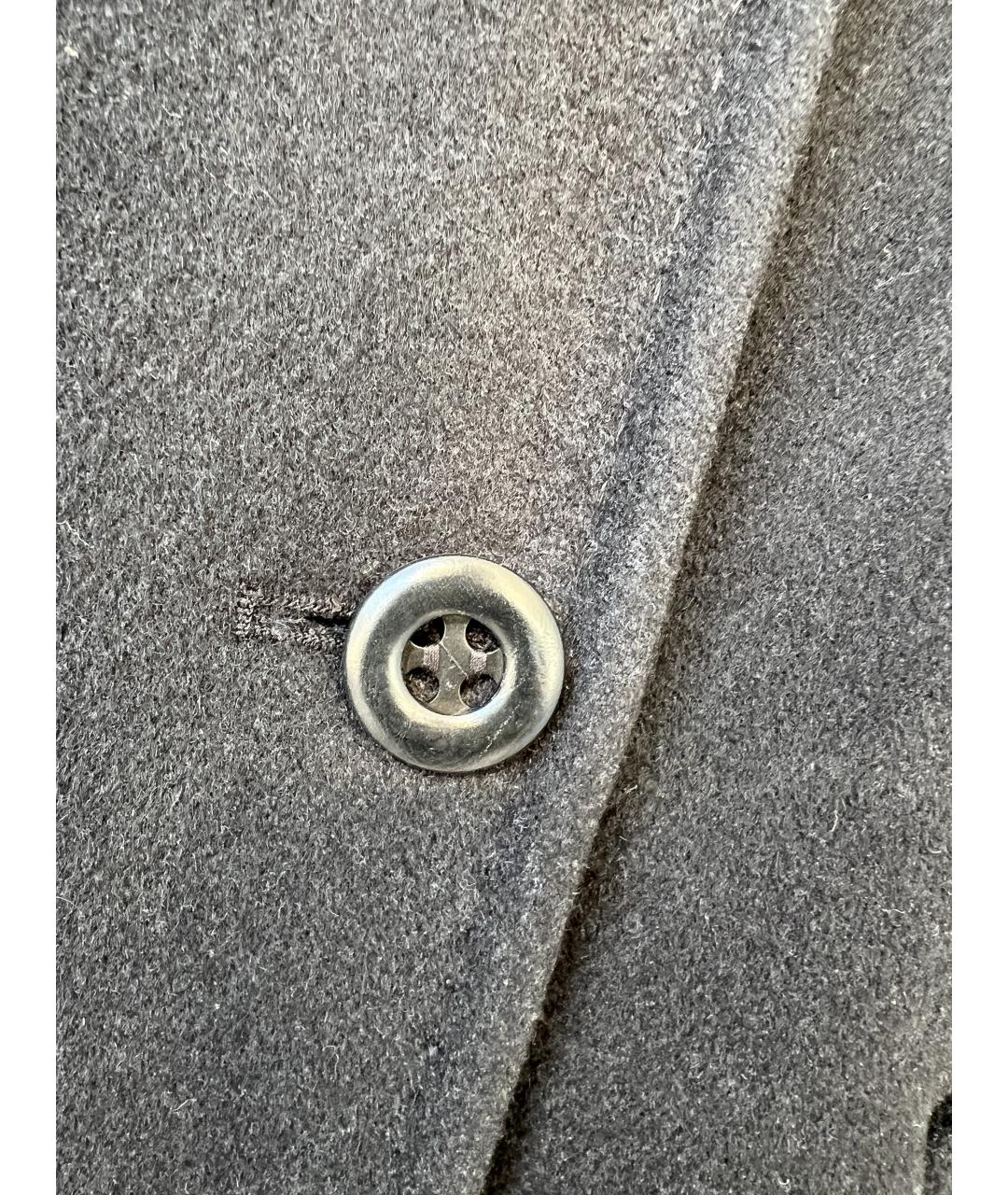 MAX MARA STUDIO Черное шерстяное пальто, фото 2