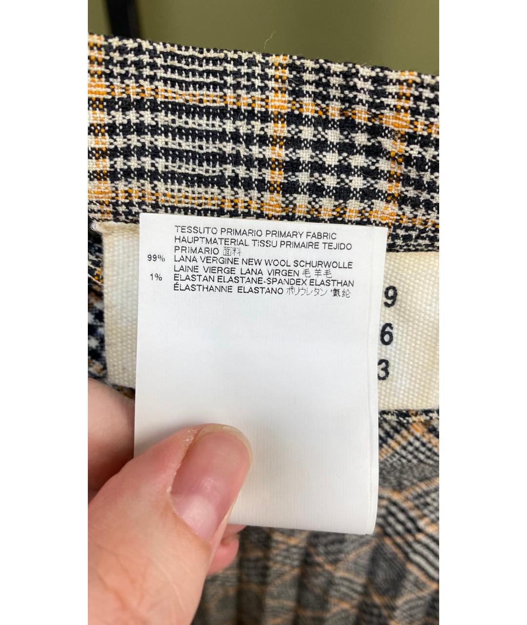 MAISON MARGIELA Мульти шерстяная юбка миди, фото 5