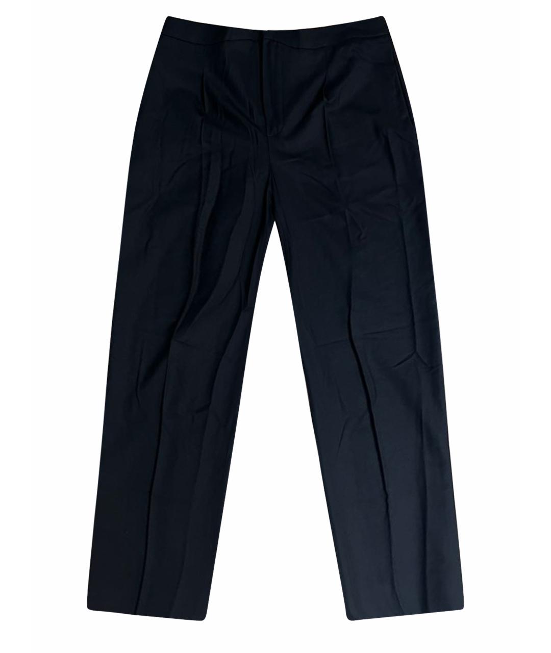 CHANEL Черные хлопковые брюки узкие, фото 1