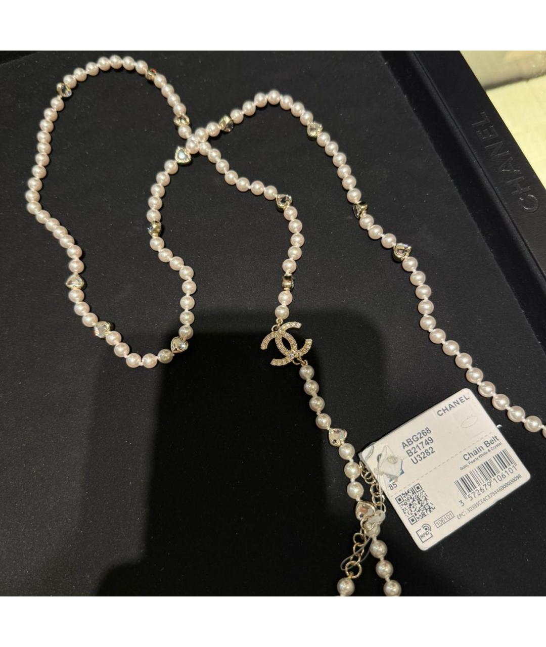 CHANEL Белый ремень, фото 4