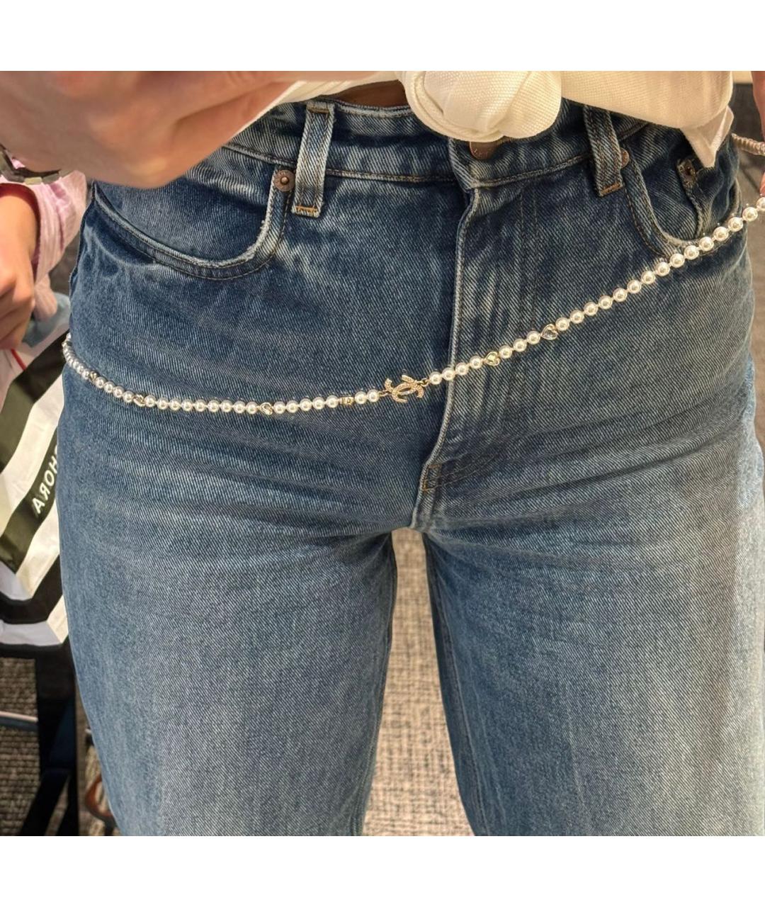 CHANEL Белый ремень, фото 3