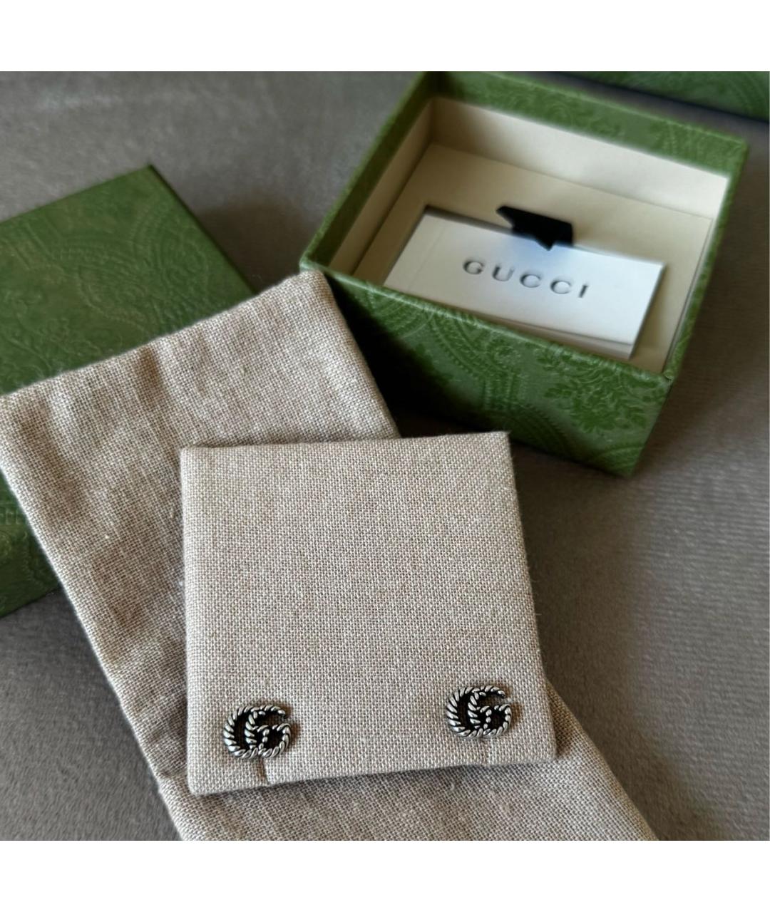 GUCCI Серебряные серебряные серьги, фото 3