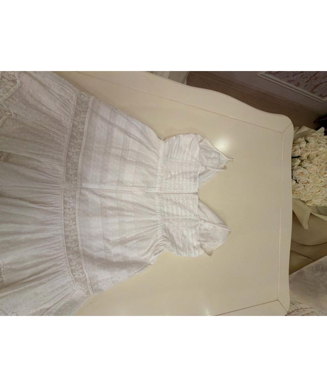 ZIMMERMANN Белый хлопковый сарафан, фото 3