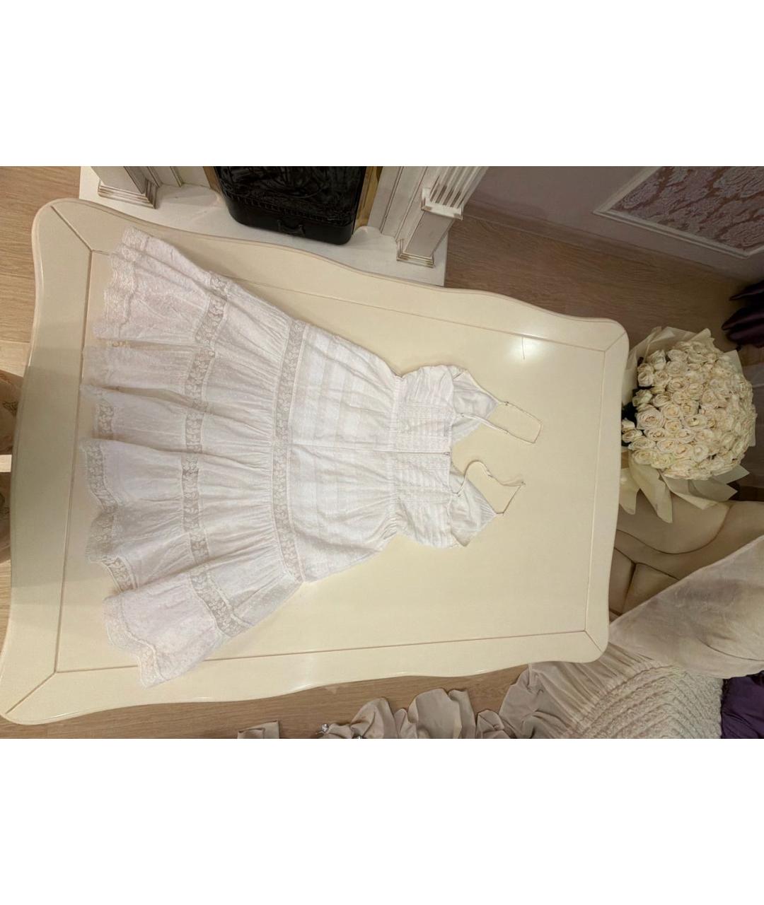 ZIMMERMANN Белый хлопковый сарафан, фото 2