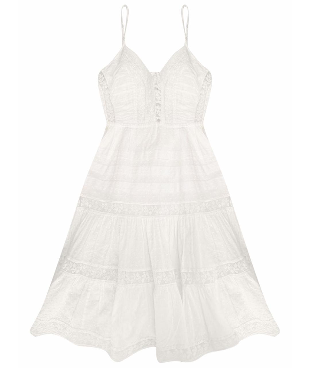 ZIMMERMANN Белый хлопковый сарафан, фото 1
