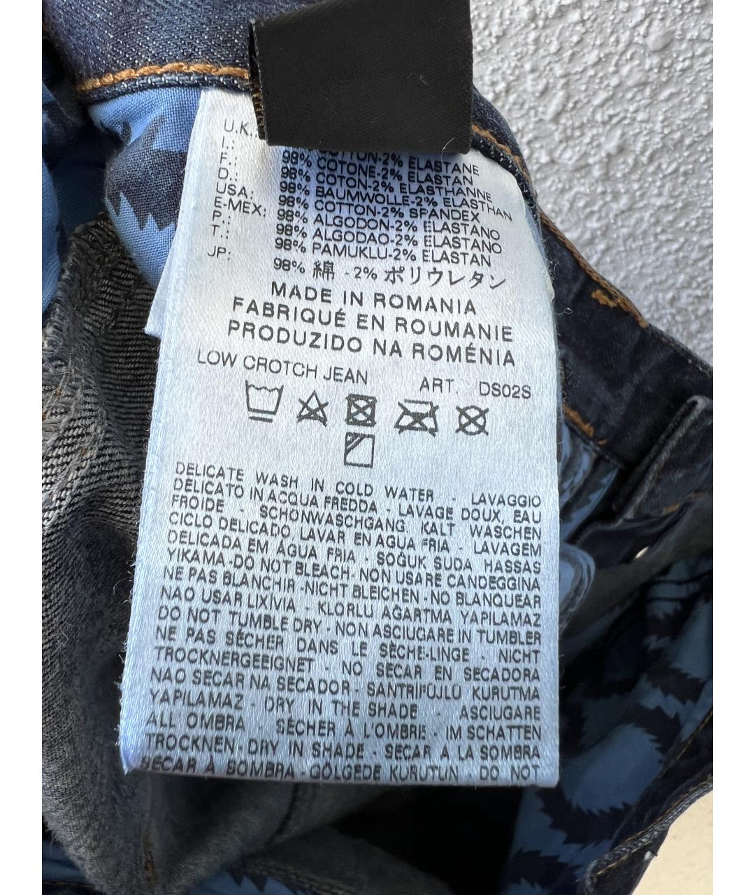 VIVIENNE WESTWOOD Синие хлопковые прямые джинсы, фото 9