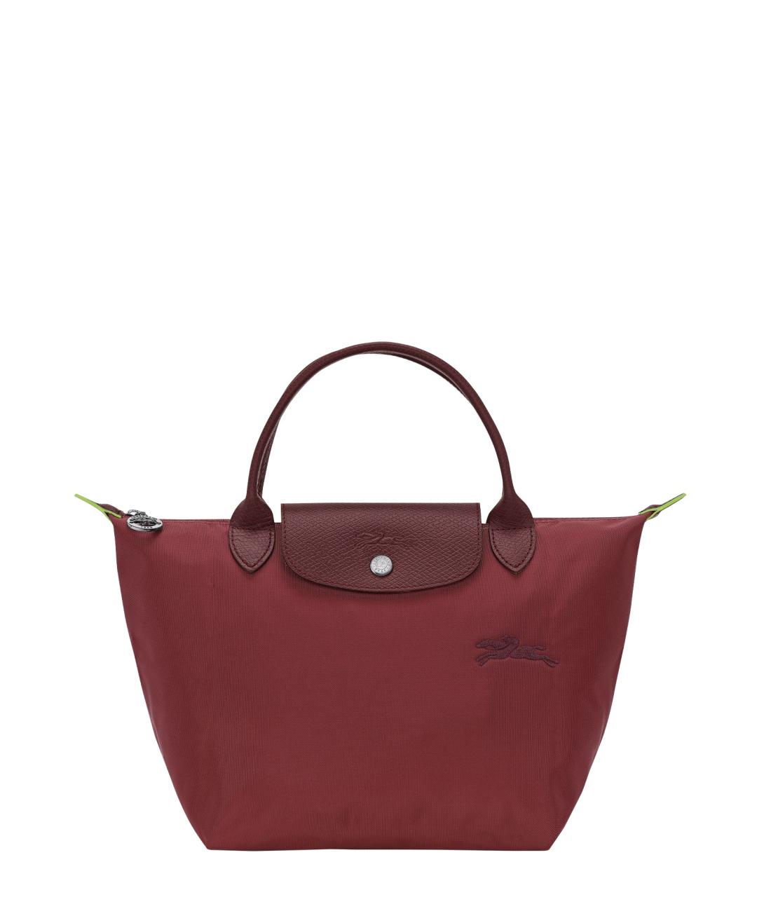 LONGCHAMP Бордовая синтетическая сумка тоут, фото 1