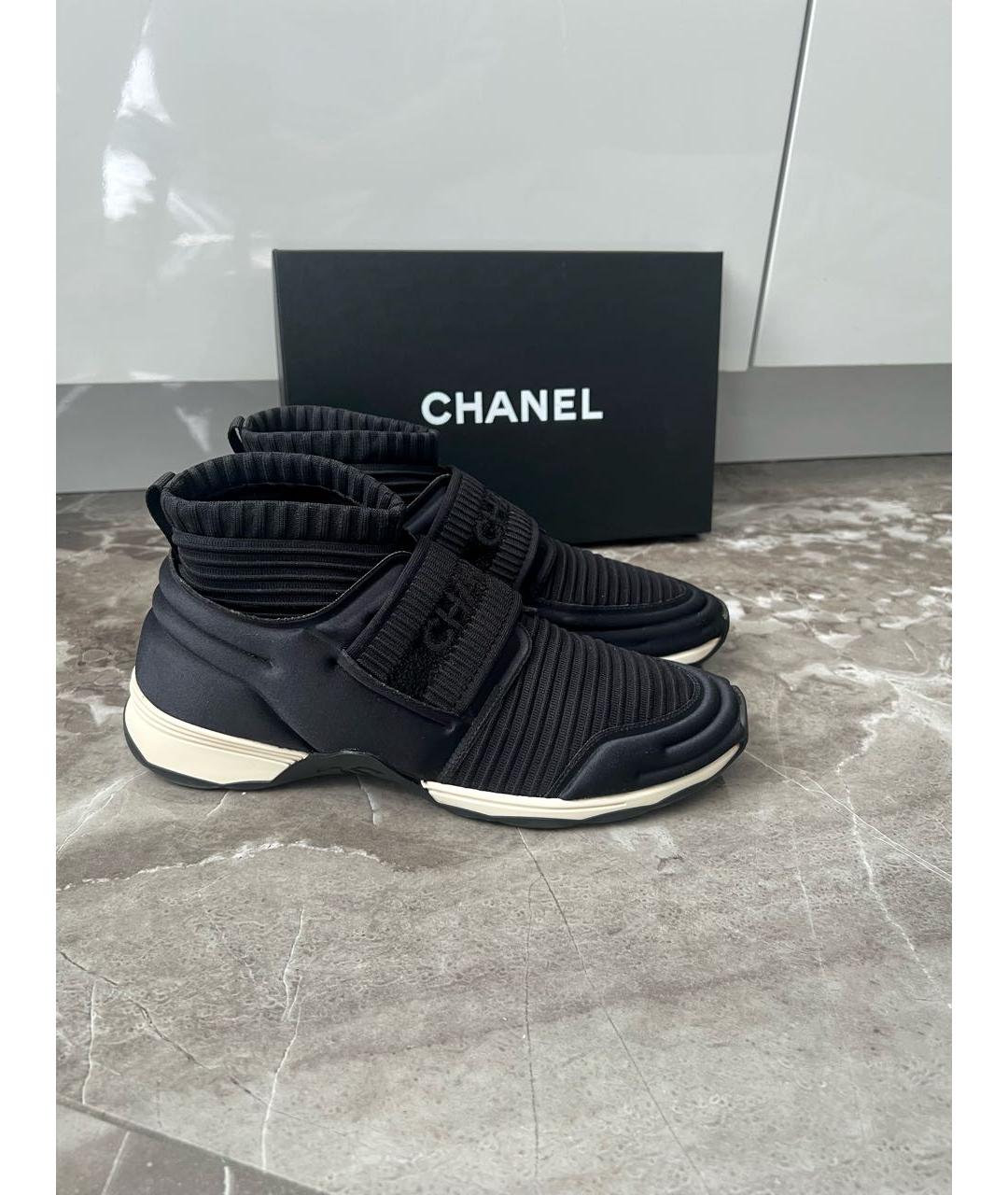 CHANEL Черные кроссовки, фото 2