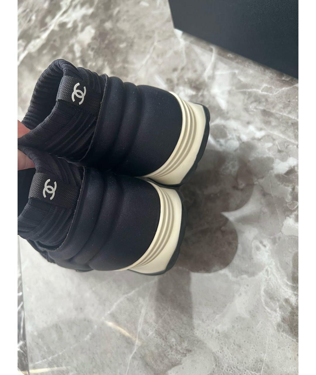 CHANEL Черные кроссовки, фото 4