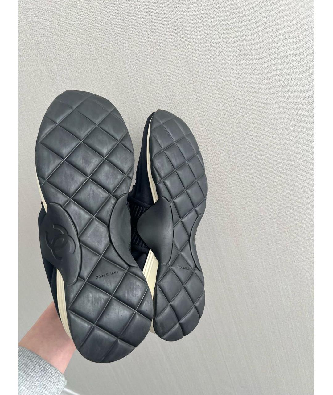CHANEL Черные кроссовки, фото 5