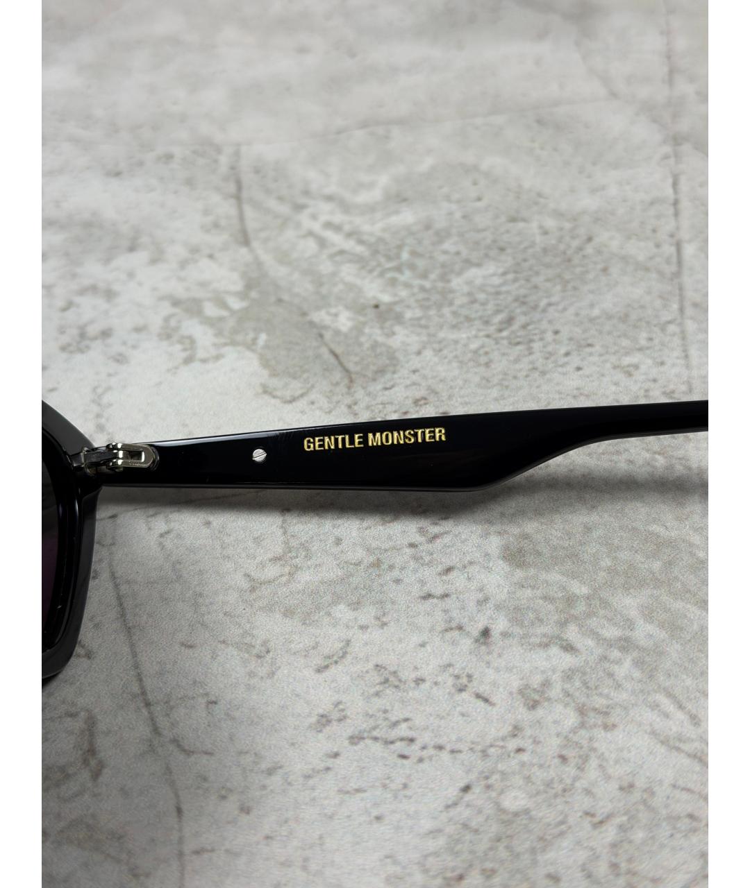 GENTLE MONSTER Черные пластиковые солнцезащитные очки, фото 4