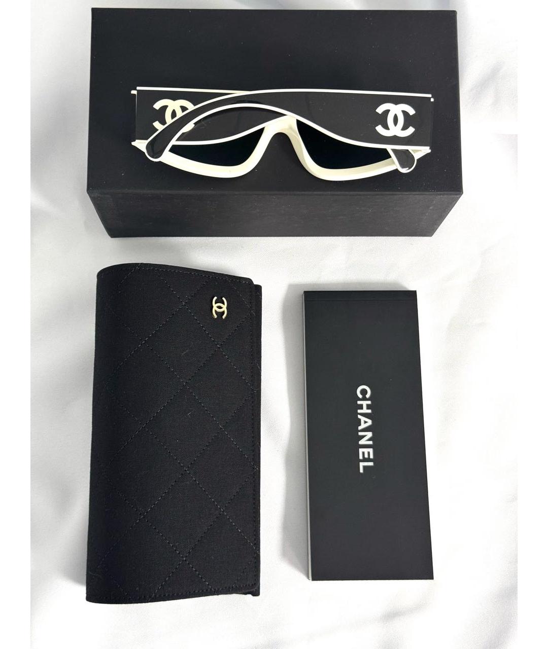 CHANEL Черные пластиковые солнцезащитные очки, фото 8
