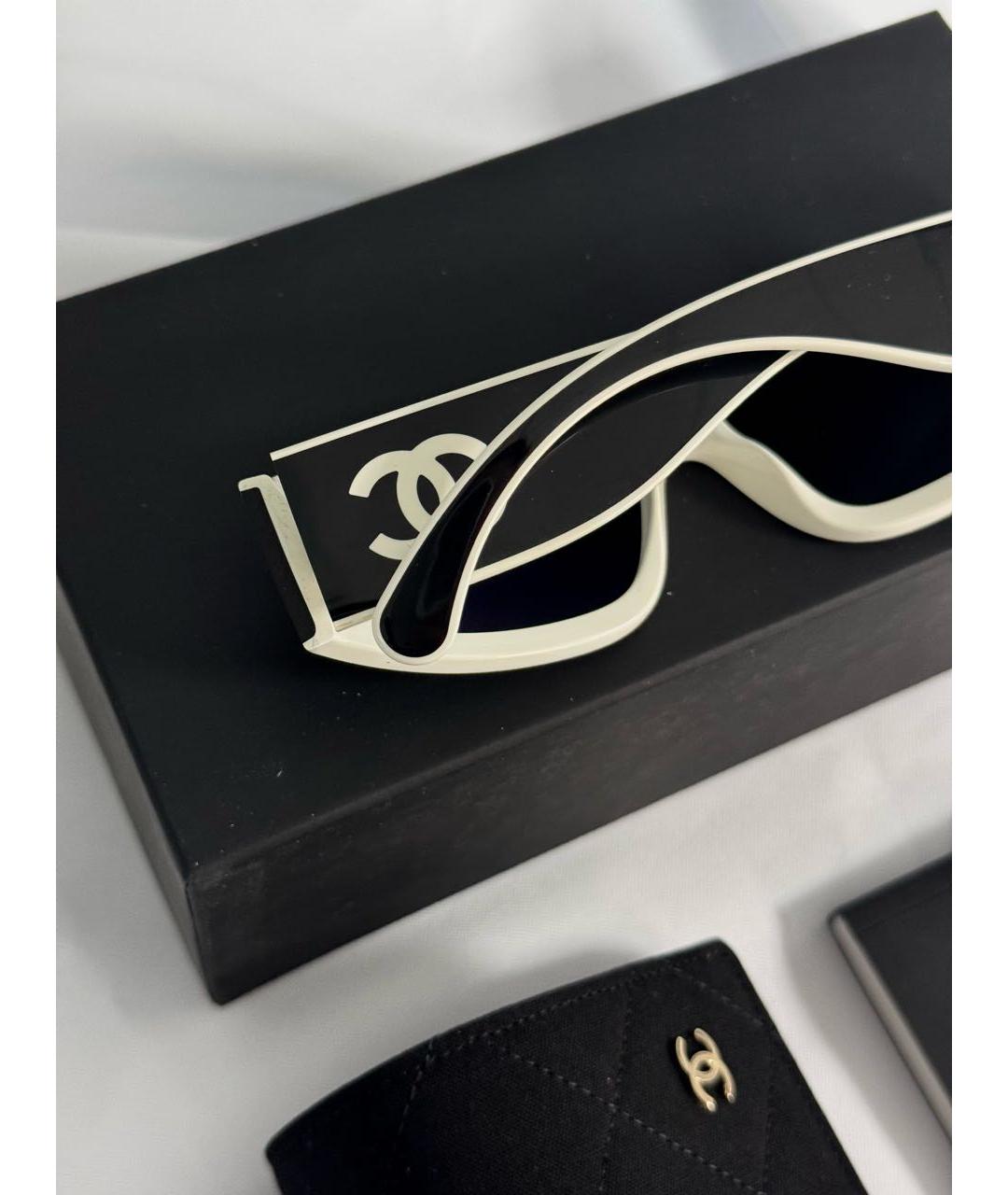 CHANEL Черные пластиковые солнцезащитные очки, фото 3