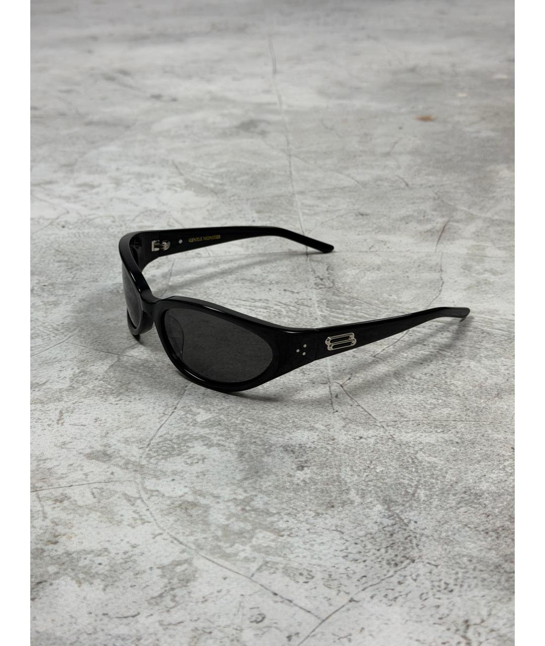 GENTLE MONSTER Черные пластиковые солнцезащитные очки, фото 8