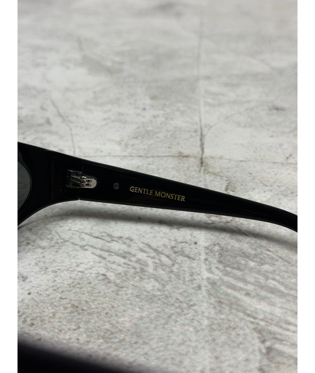 GENTLE MONSTER Черные пластиковые солнцезащитные очки, фото 5