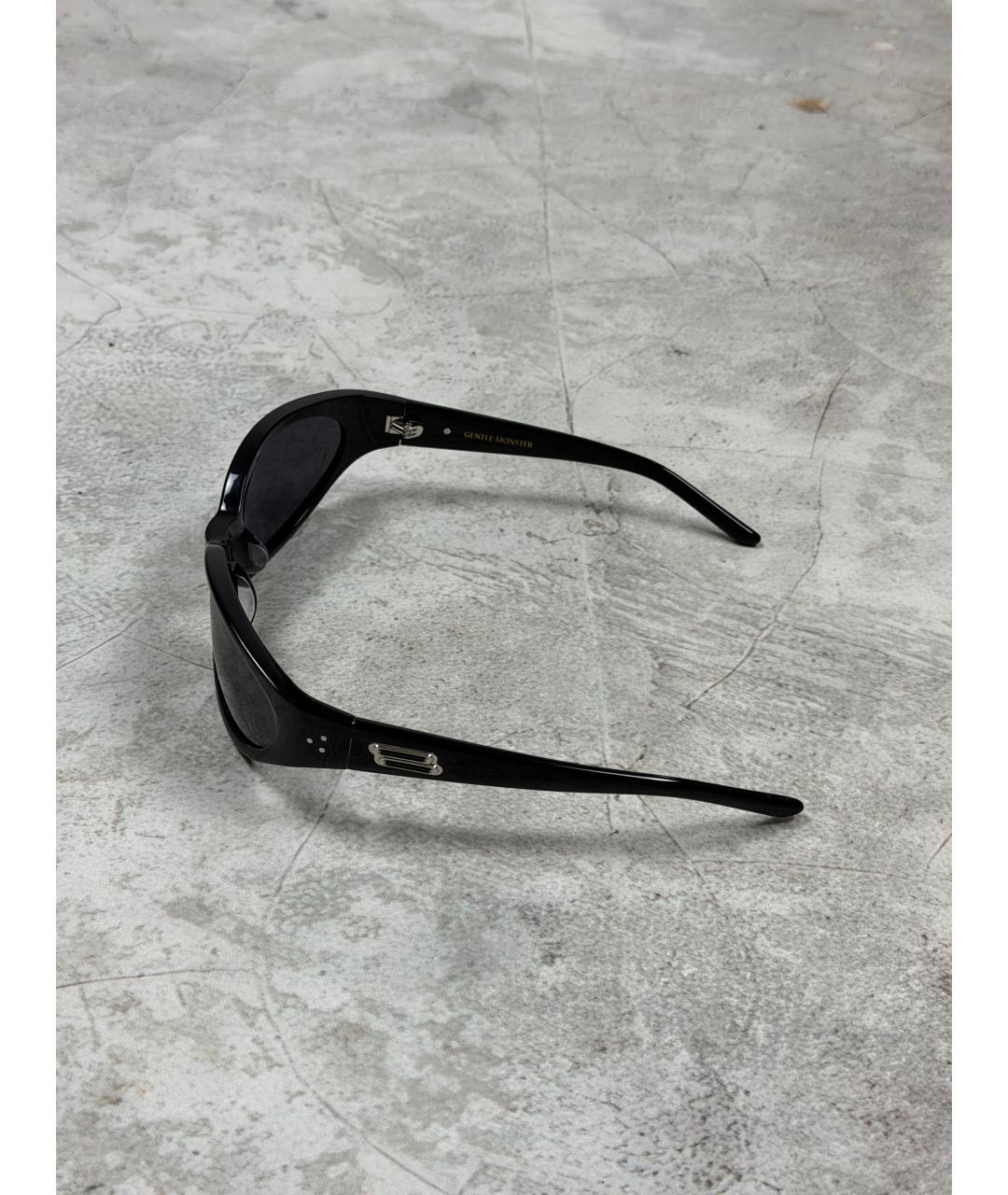 GENTLE MONSTER Черные пластиковые солнцезащитные очки, фото 4