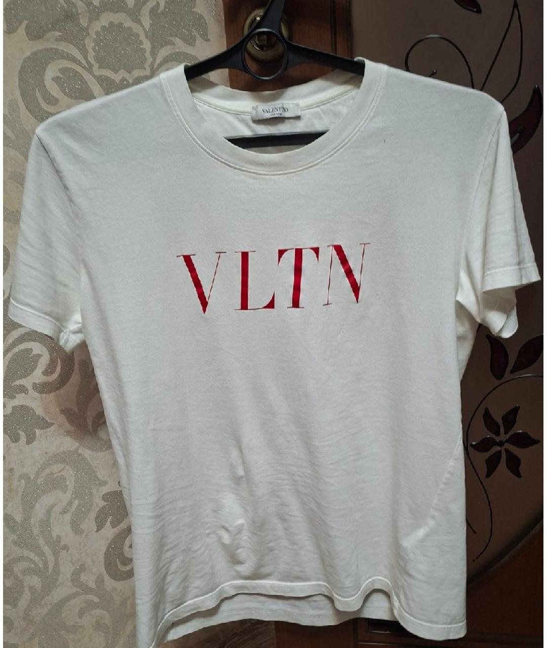 VALENTINO Белая хлопковая футболка, фото 6
