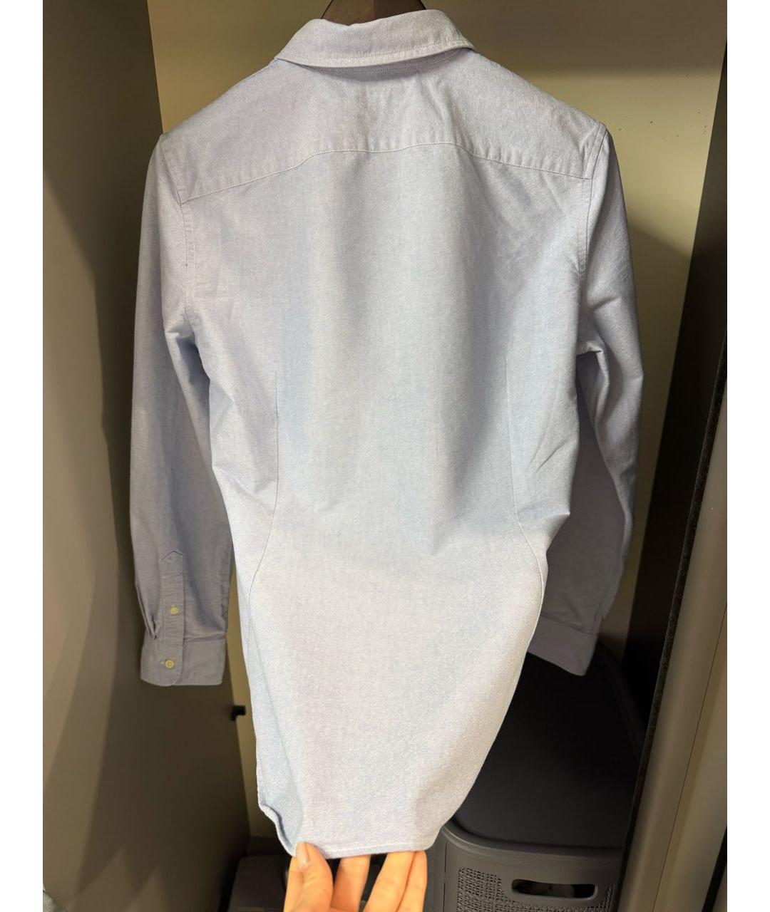 POLO RALPH LAUREN Голубая хлопковая классическая рубашка, фото 2