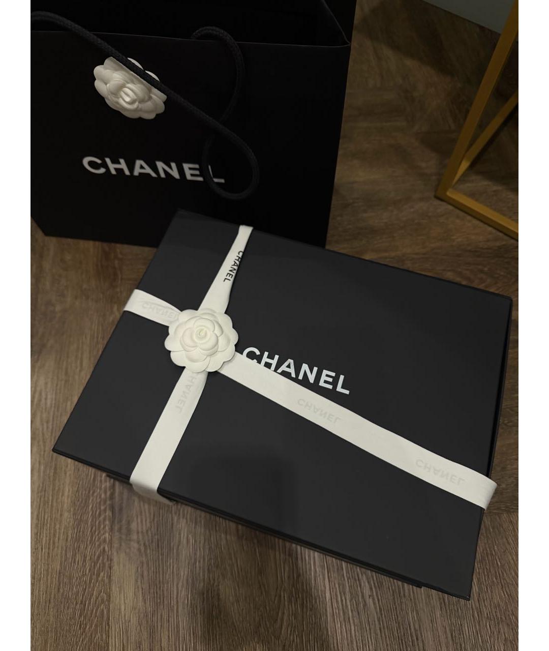 CHANEL Черная кожаная сумка через плечо, фото 6