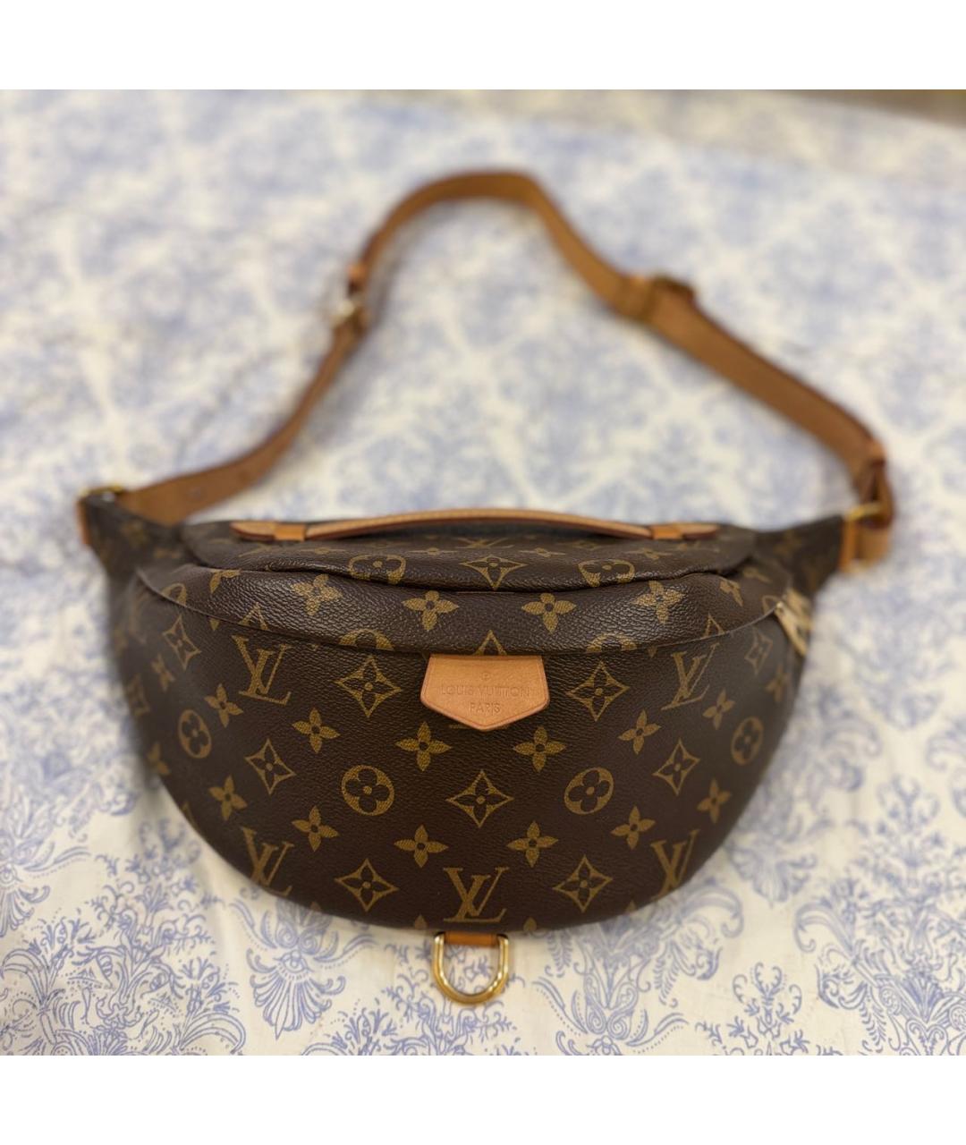 LOUIS VUITTON Коричневая поясная сумка, фото 5