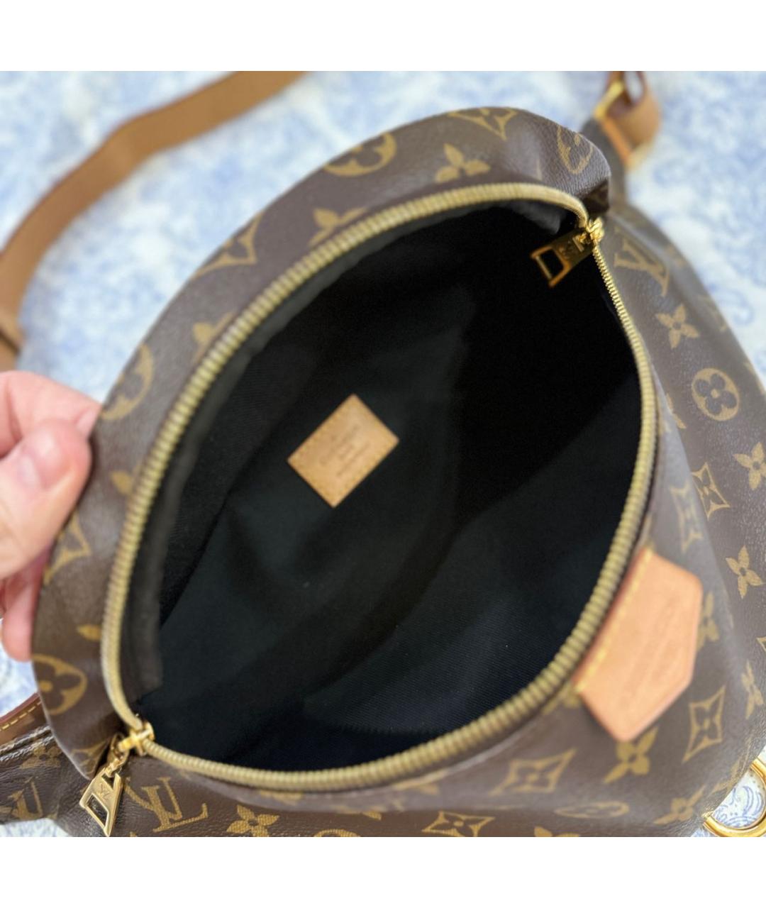 LOUIS VUITTON Коричневая поясная сумка, фото 2