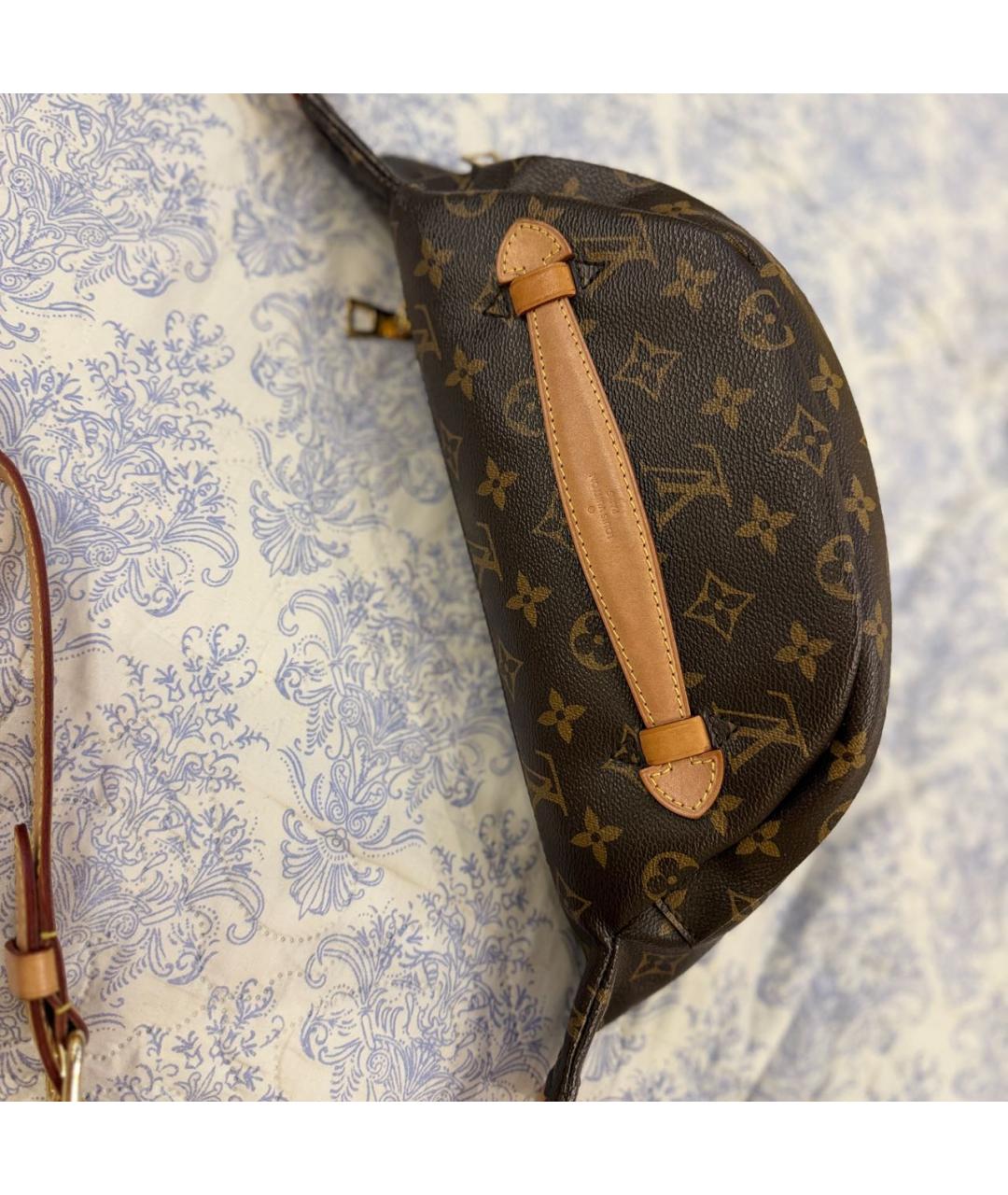 LOUIS VUITTON Коричневая поясная сумка, фото 3