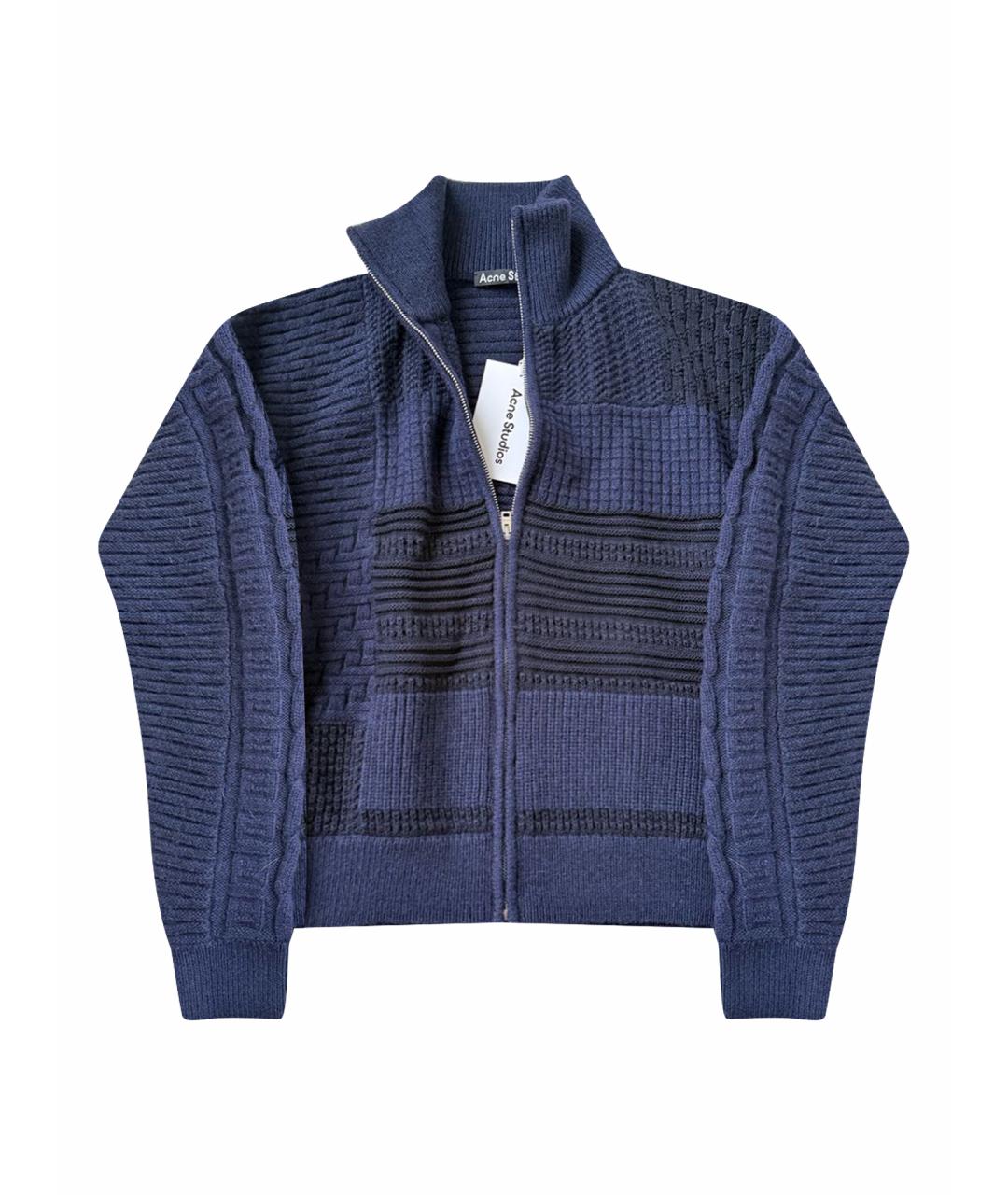 ACNE STUDIOS Темно-синий шерстяной джемпер / свитер, фото 1