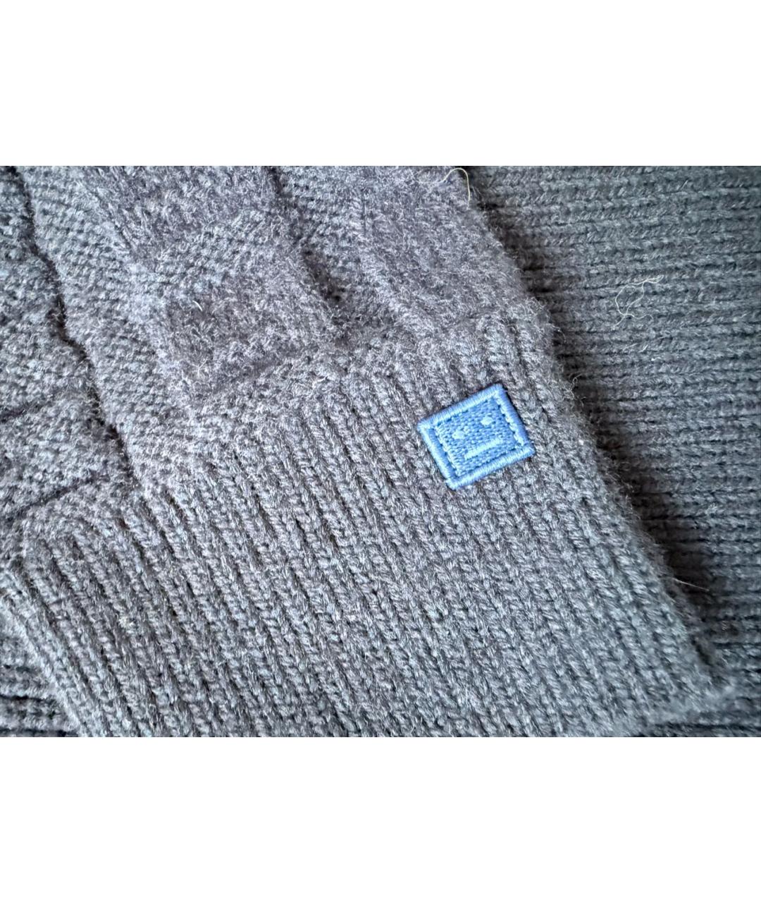 ACNE STUDIOS Темно-синий шерстяной джемпер / свитер, фото 3