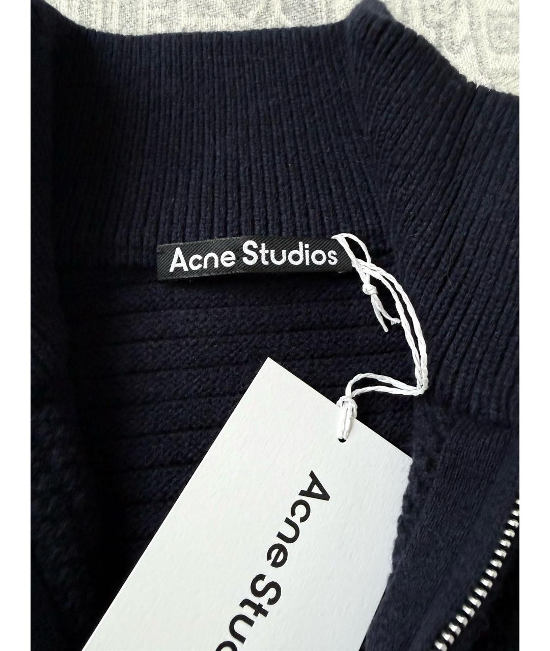 ACNE STUDIOS Темно-синий шерстяной джемпер / свитер, фото 4