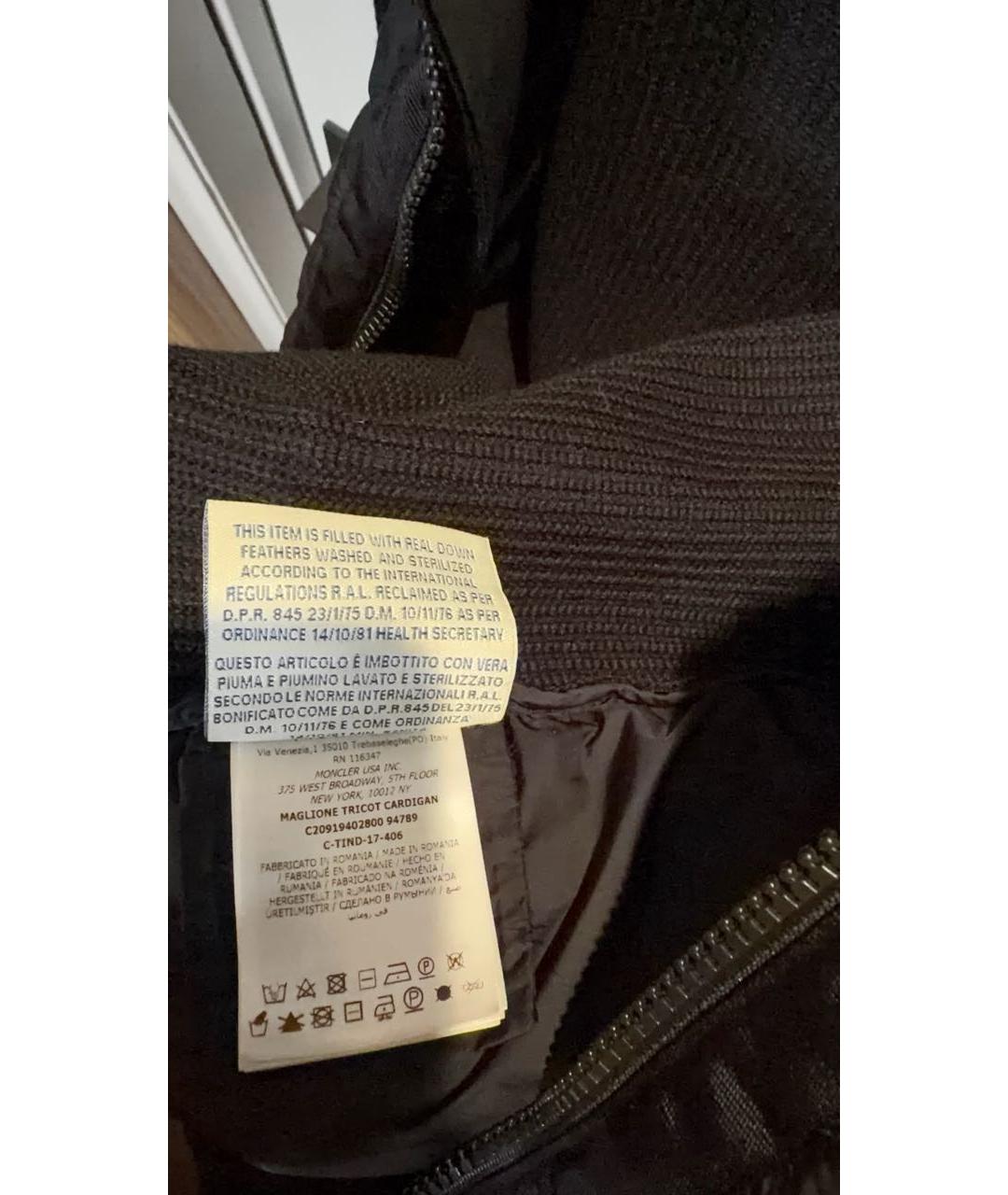 MONCLER Черная куртка, фото 5